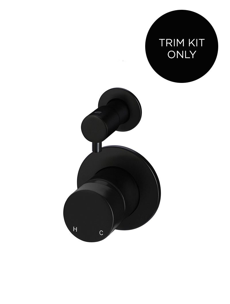 Round Diverter Mixer Pinless Handle Trim Kit (In-wall Body Not Included)