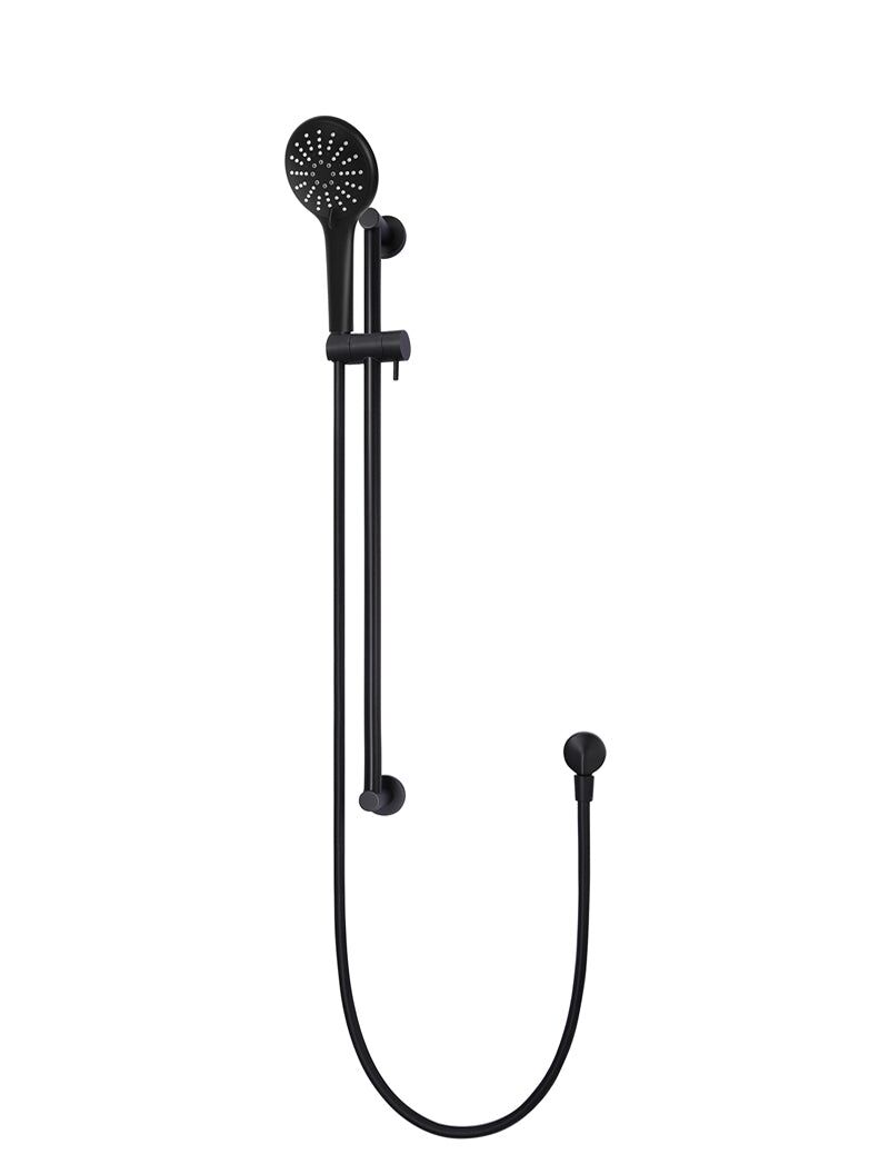Round Three Function Hand Shower on Rail Column
